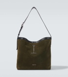 Alexander McQueen Pendant suede tote bag