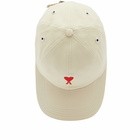 AMI Men's Heart Cap in Vanilla