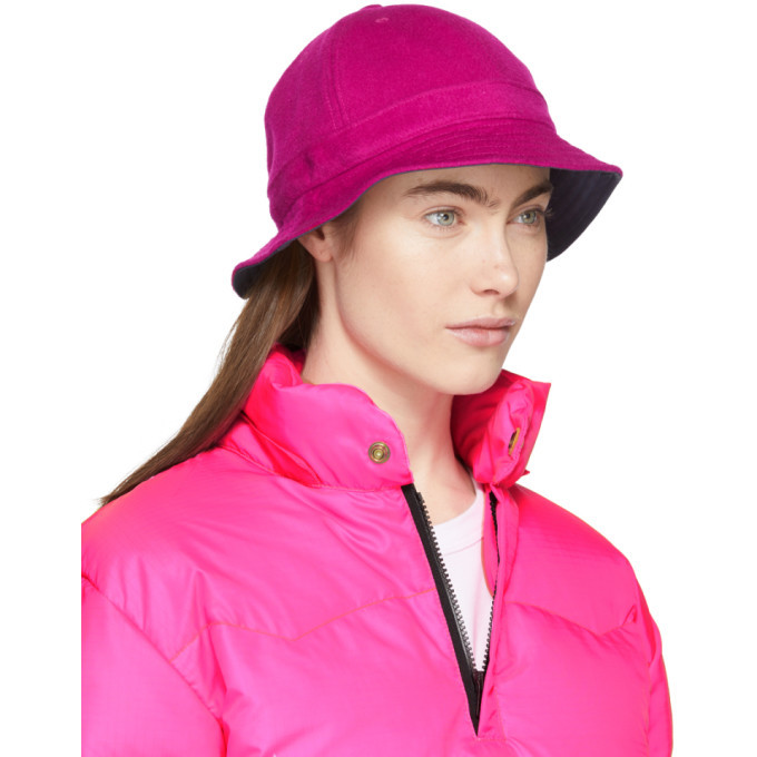 Bianca Chandon Pink Wool Bell Hat