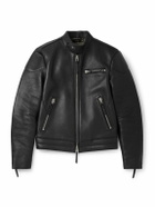 TOM FORD - Slim-Fit Full-Grain Leather Jacket - Black