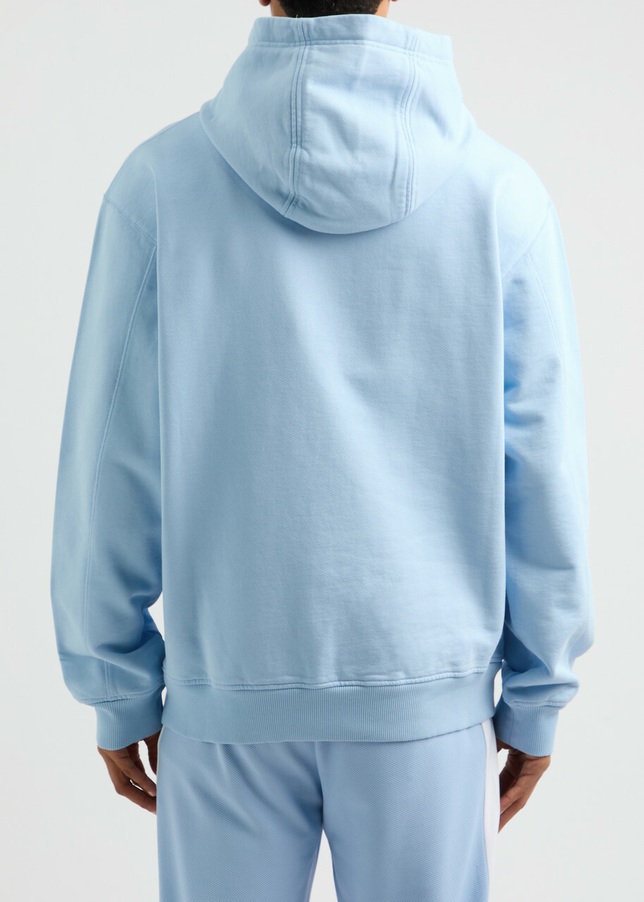 【関税込み】Casablanca ブルー Maison De Reve フーディ Casablanca Maison De Reve Hooded Cotton Sweatshirt Blue
