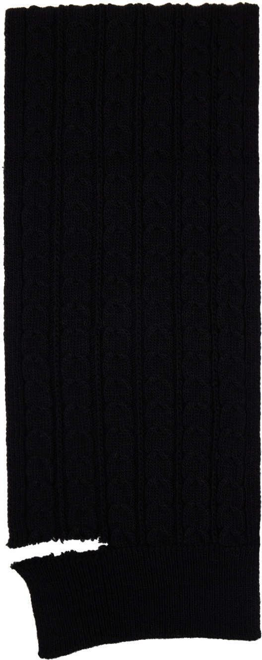 MM6 Maison Margiela Black Sliced Iconics Scarf