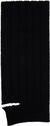 MM6 Maison Margiela Black Sliced Iconics Scarf