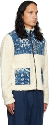 Karu Research Off-White Kantha Embroidery Jacket