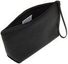 Maison Margiela Black Grained Leather Pouch