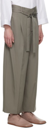 rito structure Gray Crossed Trousers