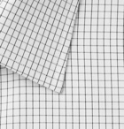 TOM FORD - White Slim-Fit Checked Cotton-Poplin Shirt - Gray