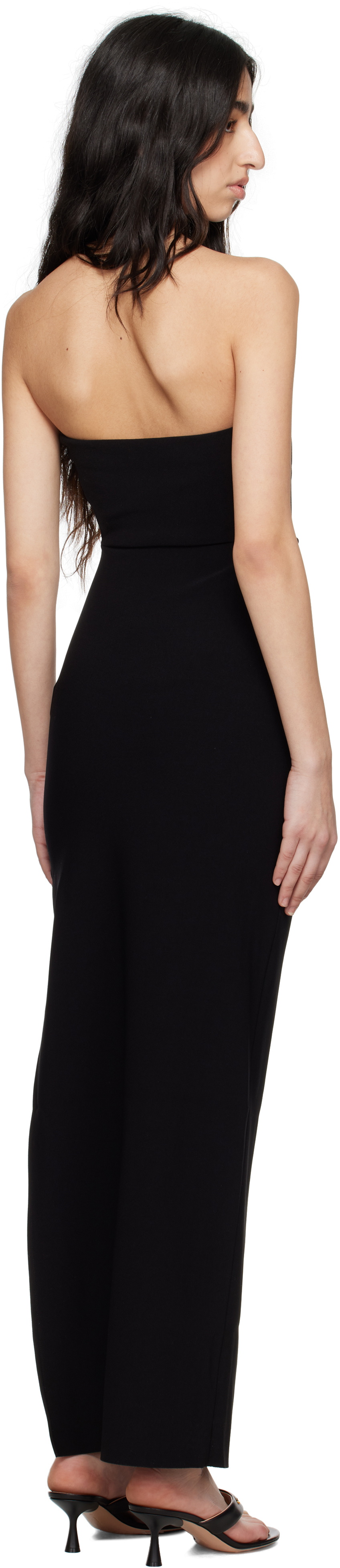 BEC + BRIDGE Black Reina Strapless Maxi Dress