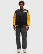 Mitchell & Ness Nba Primetime Heavyweight Satin Jacket Vintage Logo Los Angeles Lakers   Black/Yellow     College Jackets/Team Jackets   S