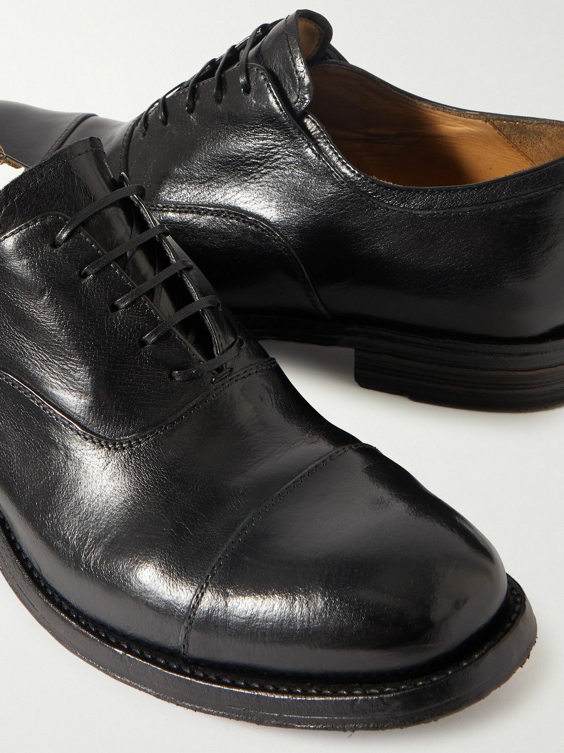 Officine Creative - Balance 006 Burnished Leather Oxford Shoes