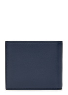 Dolce & Gabbana Logo Grained Leather Wallet - Navy - One Size