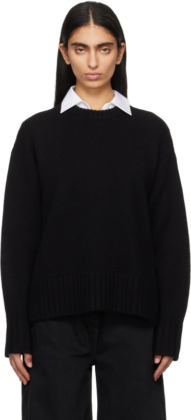 Photo: Guest in Residence Black Cozy Crew Sweater