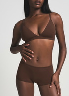 Skims Stretch-jersey boy Shorts Brown