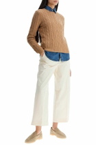 POLO RALPH LAUREN cable knit cotton sweater Beige