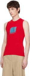 Jean Paul Gaultier Red 'The Junior Gaultier' Tank Top