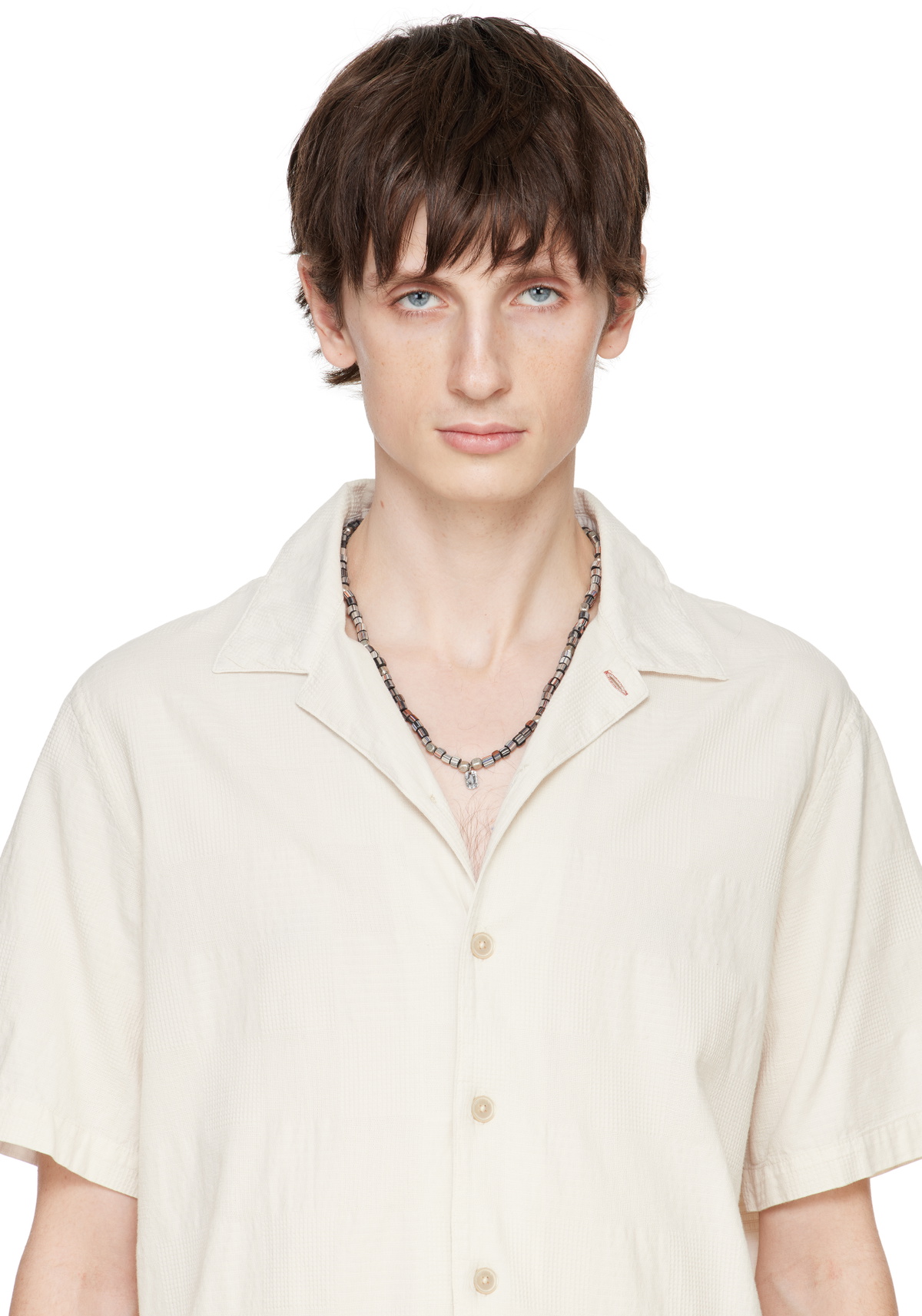 Paul Smith Multicolor Stripe Bead Necklace
