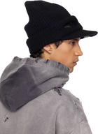 Maison MIHARA YASUHIRO Black Masked Visor Knit Cap