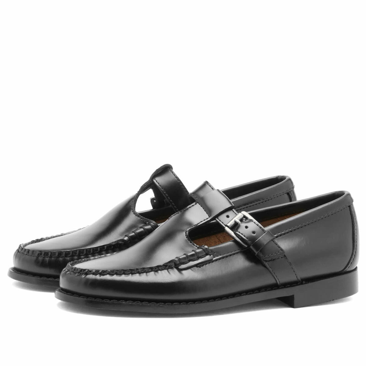 Bass Weejuns Women's Mary Jane in Black Leather