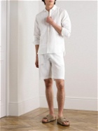 Zimmerli - Cutaway-Collar Linen and Cotton-Blend Shirt - White