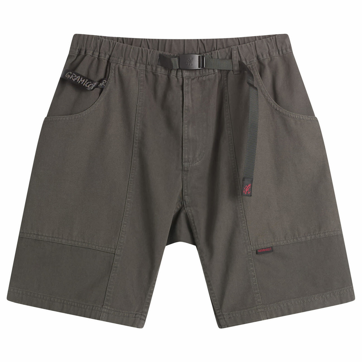 Gramicci Men's x and wander Brushed Nylon Short in Charcoal Gramicci