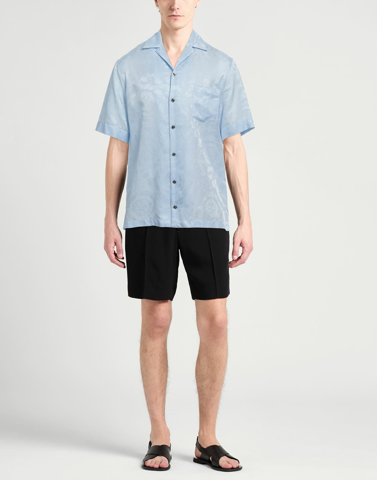 Versace Mens Shirt Sky in Blue
