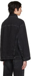Acne Studios Black Loose-Fit Denim Jacket