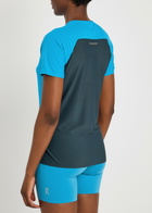 ON Performance Colour-block Stretch-jersey T-shirt Bright Blue