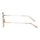 Garrett Leight Rose Gold Seville Sunglasses