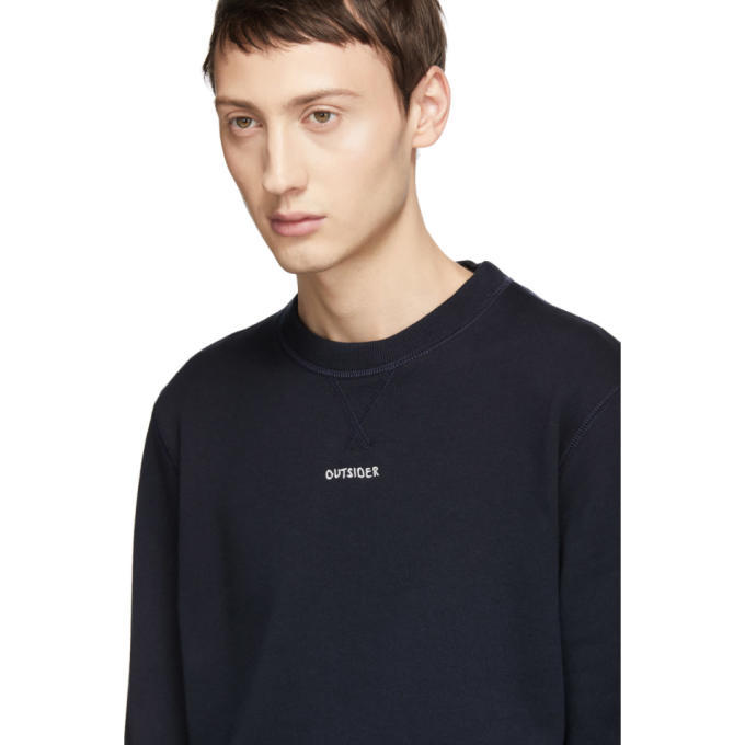 Band of Outsiders Navy Outsider Sweatshirt Band of Outsiders