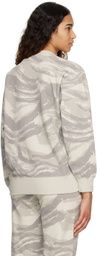 Moncler Genius 4 Moncler HYKE Gray Printed Sweatshirt