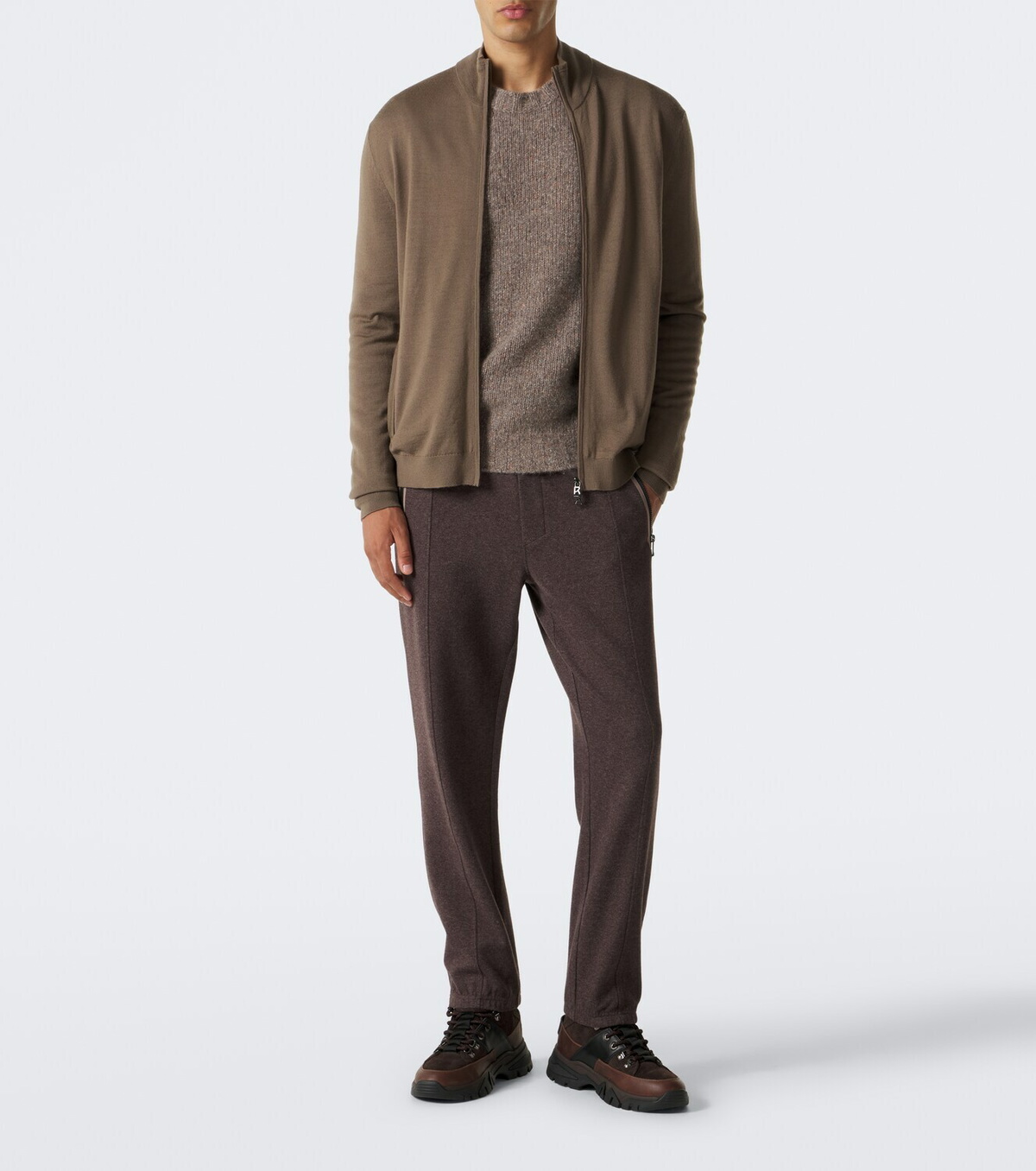 Bogner Oscar virgin wool zip-up cardigan