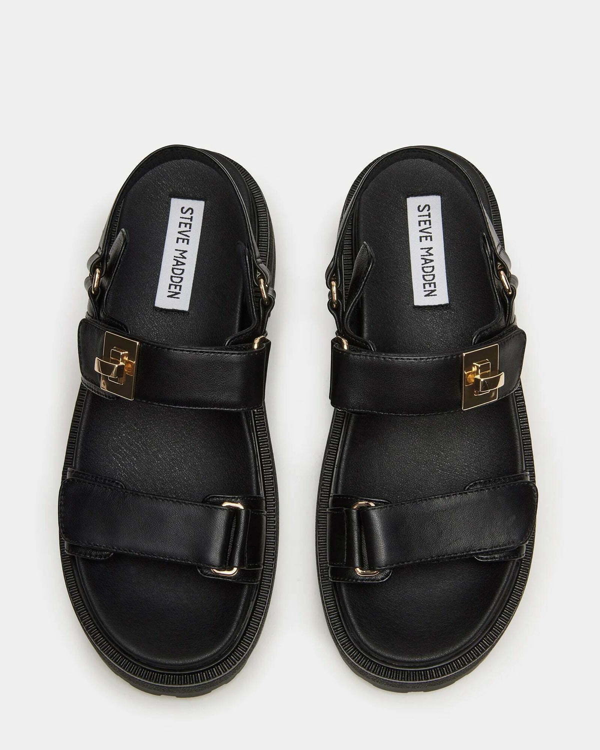 Steve Madden Supermona Sandals in Black
