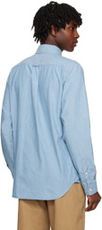Maison Kitsuné Blue Fox Head Shirt