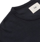 Folk - Waffle-Knit Organic Cotton T-Shirt - Blue