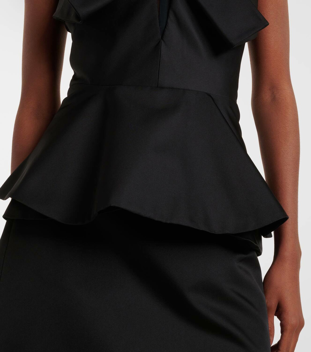 McQueen Bow-detail corset top