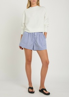 Varley Tasmin Cropped Stretch-jersey Sweatshirt White
