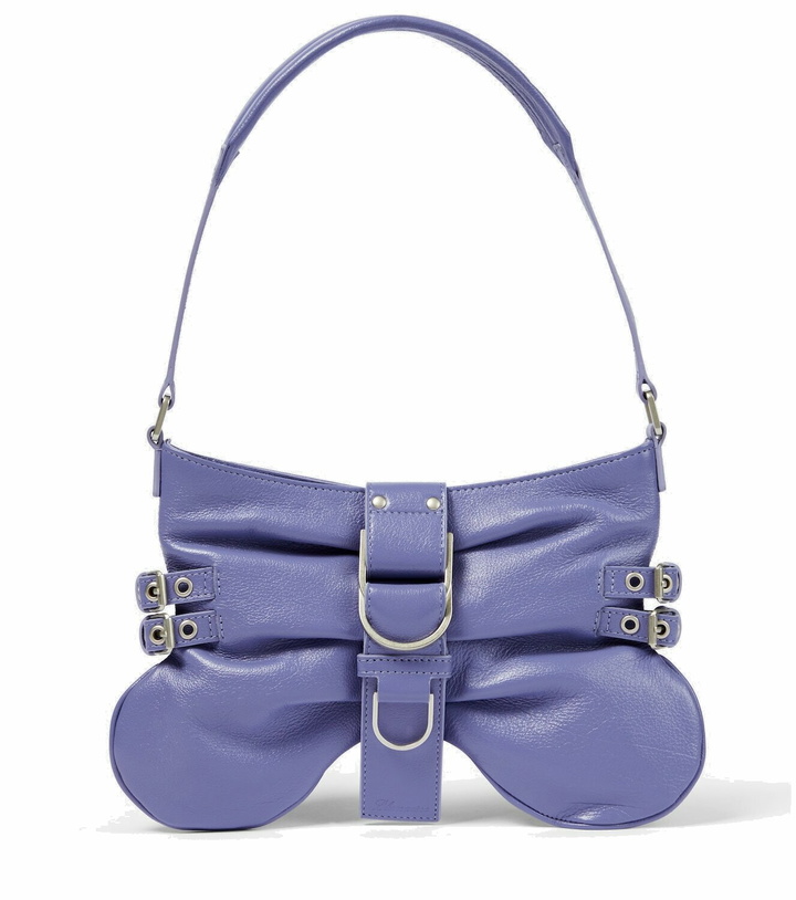 Photo: Blumarine Butterfly Small leather shoulder bag