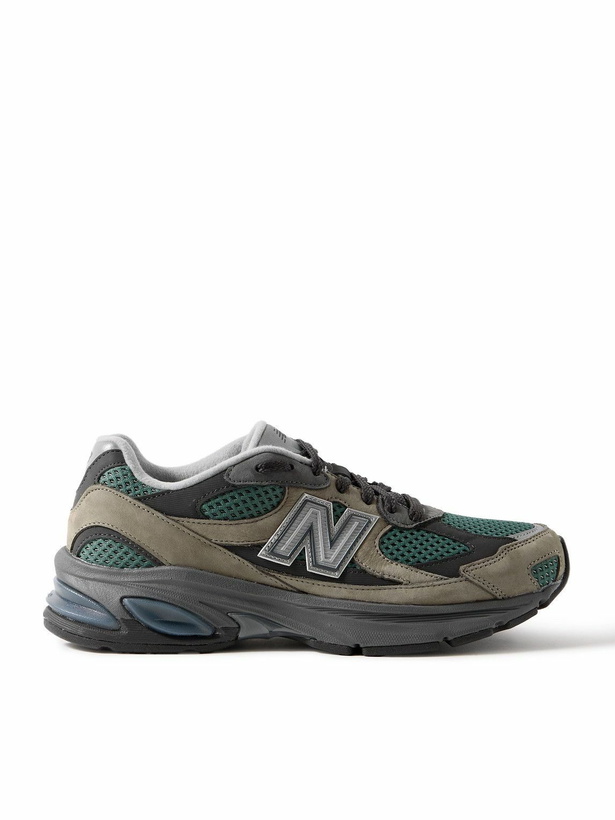 Photo: New Balance - 2010 Rubber-Trimmed Mesh and Suede Sneakers - Green