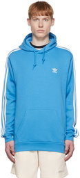 adidas Originals Blue Adicolor Classics 3-Stripes Hoodie