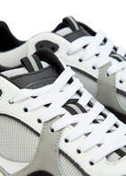 Cleens Onesixty Panelled Mesh Sneakers White And Black