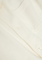 Paige Oliver Ribbed Cotton-blend Shirt Ecru