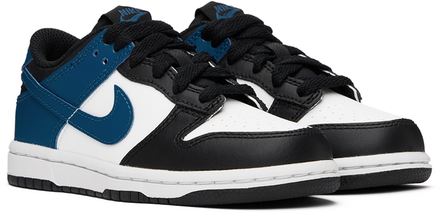 Nike Kids Blue & White Dunk Low Little Kids Sneakers