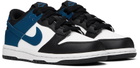 Nike Kids Blue & White Dunk Low Little Kids Sneakers