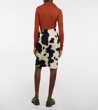 Tod's - Cow-print pencil skirt