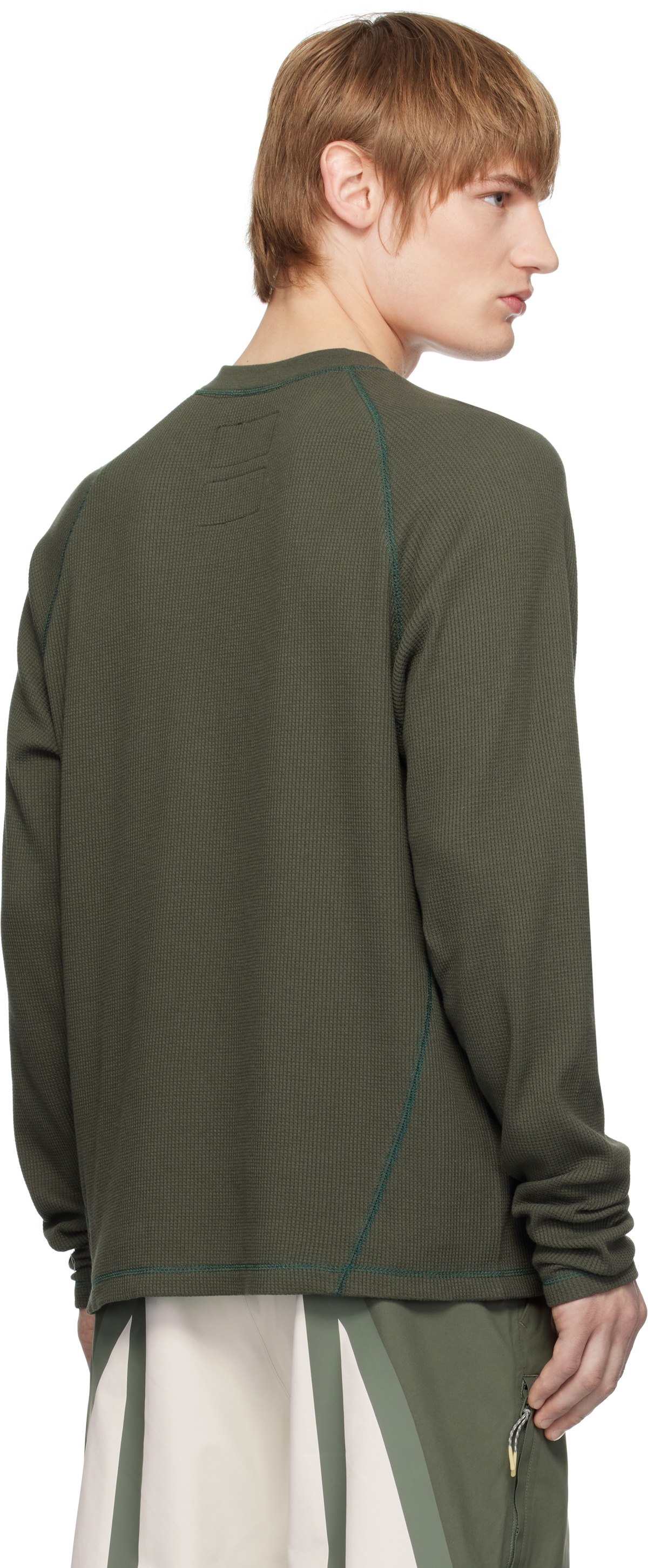 RCOS Khaki Waffle Knit LS T-shirt