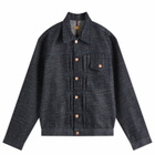 Dubbleware Men's Nimes Selvedge Denim Jacket in Rainbow