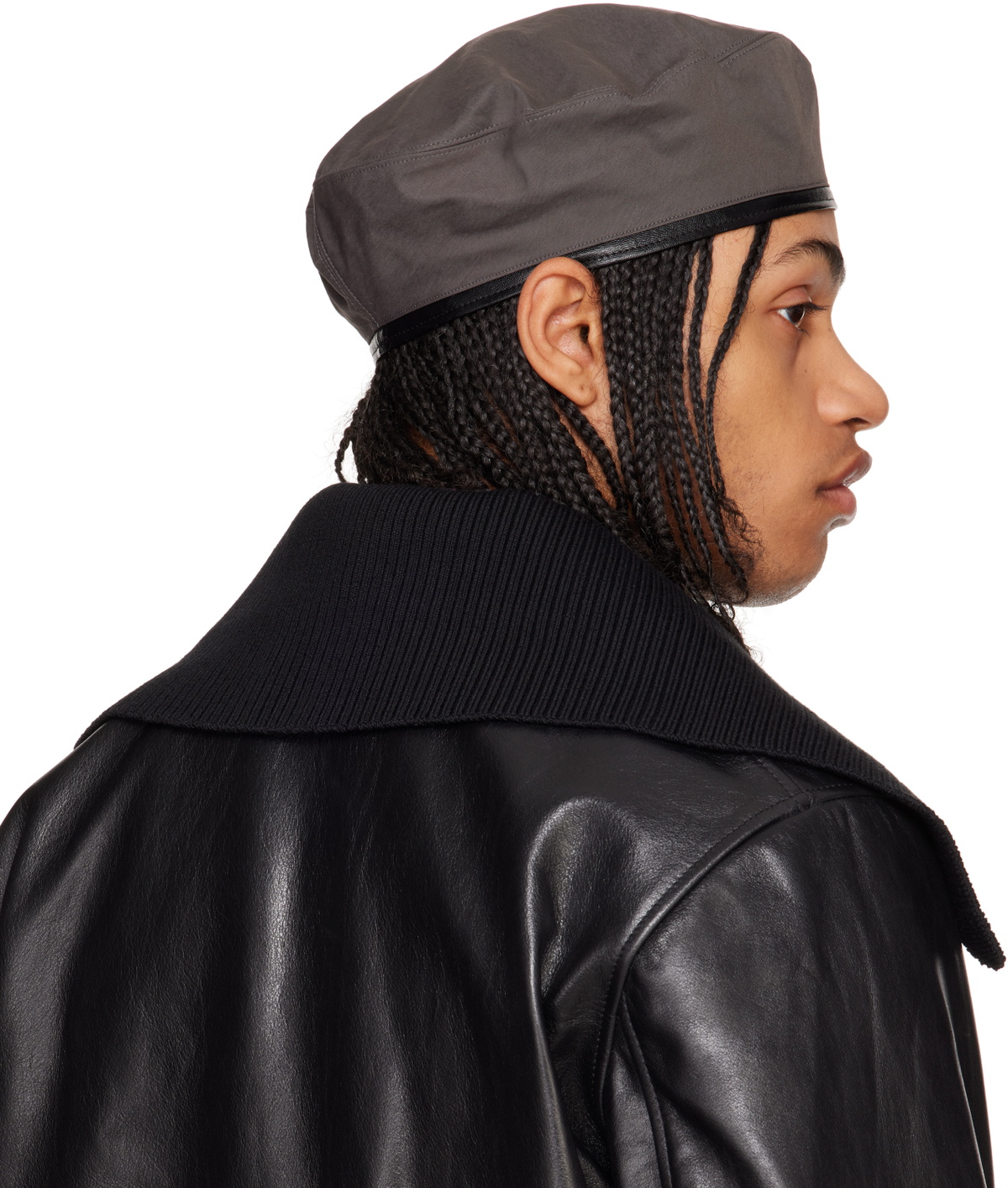 OUR LEGACY Gray Nylon Beret