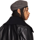 OUR LEGACY Gray Nylon Beret
