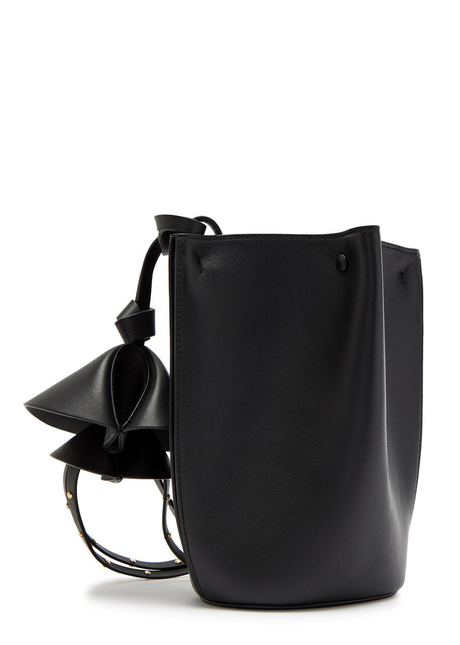 Givenchy Nano Floral Bag-charm Leather Bucket bag - Black - One Size
