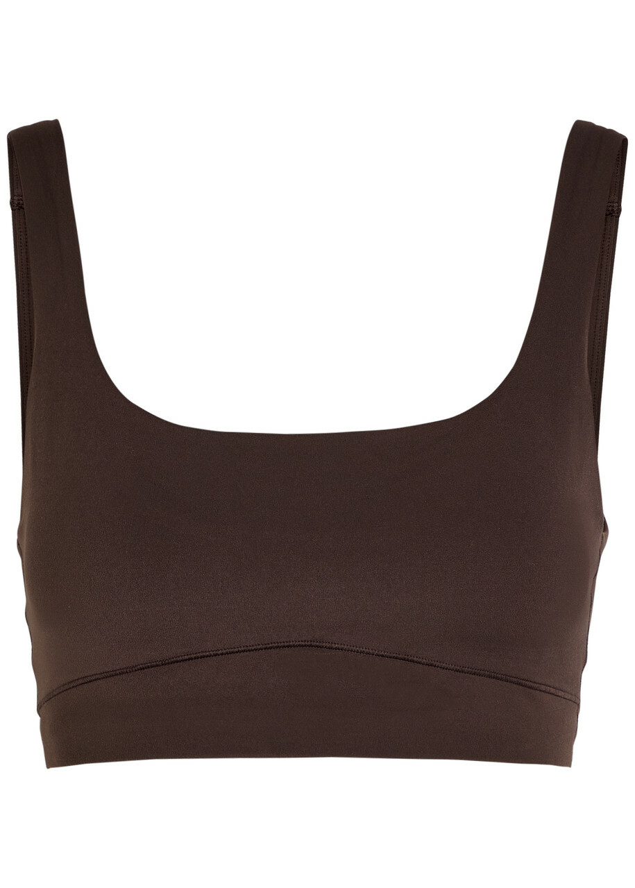 Vuori Alltheform Stretch-jersey bra Brown